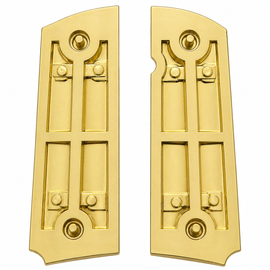 Limited Edition 1911 Metal Grips – “Say Hello” Gold Series w/ Ambi Cut & Screws