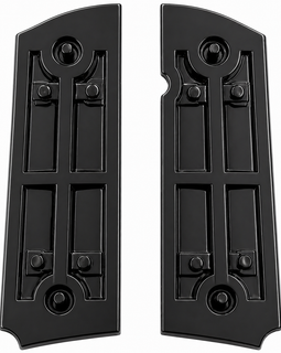 Limited Edition 1911 Metal Grips – Classic Black/Red “Scarface Style” w/ Ambi Cut & Screws