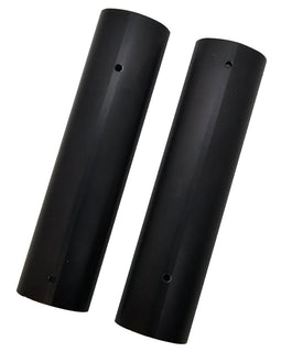 AR-15 / M4 Picatinny Rail Covers – Plain Black Aluminum 6" Panels (Set of 2)