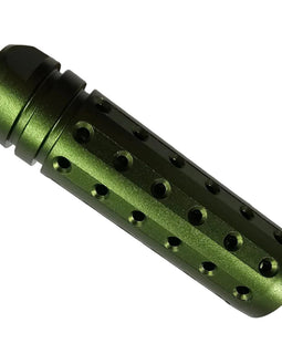 Vortex 1/2x28 Linear Muzzle Brake – 3.5" CNC Aluminum, Green