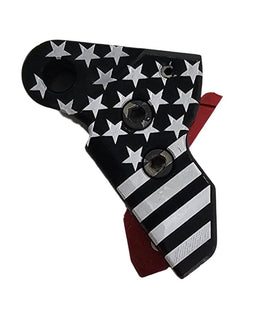 Glock Trigger Shoe US Flag – Fits Gen1–5 & G42/G43/G43X/G48 – Black/Red