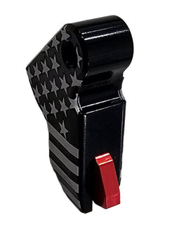 Glock Trigger Shoe US Flag – Fits Gen1–5 & G42/G43/G43X/G48 – Black/Red