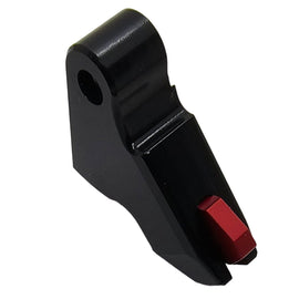 Flat Trigger Shoe - Black Body with Red Safety - Fits Glock Gen3 & Gen4 (G42/43/43X/48)