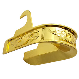 1911 Magwell – Engraved Steel, Polished Gold Plated, Full-Size Grip Enhancement