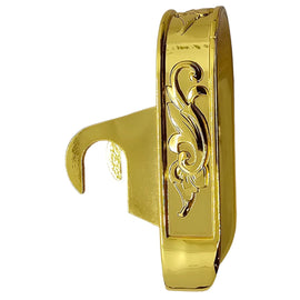 1911 Magwell – Engraved Steel, Polished Gold Plated, Full-Size Grip Enhancement