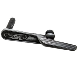 Extended Engraved Silver-Plated 1911 Slide Stop – Precision Crafted for Full-Size & Compact Models