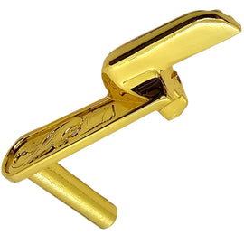 1911 Extended Slide Stop – Engraved Steel, Polished Gold Plated, Fits Full-Size & Compact