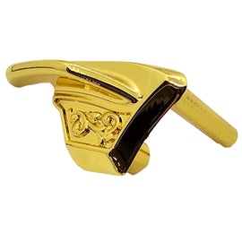 1911 Oversized Thumb Safety – Engraved Steel, Polished Gold Plated, Fits Full-Size & Compact