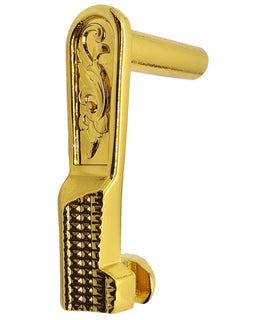 1911 Slide Stop – Engraved Steel, Polished Gold Plated, Fits Full-Size & Compact