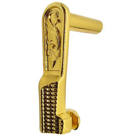 1911 Slide Stop – Engraved Steel, Polished Gold Plated, Fits Full-Size & Compact