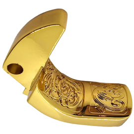 1911 Full-Size Grip Safety – Engraved Steel, Polished Gold Plated
