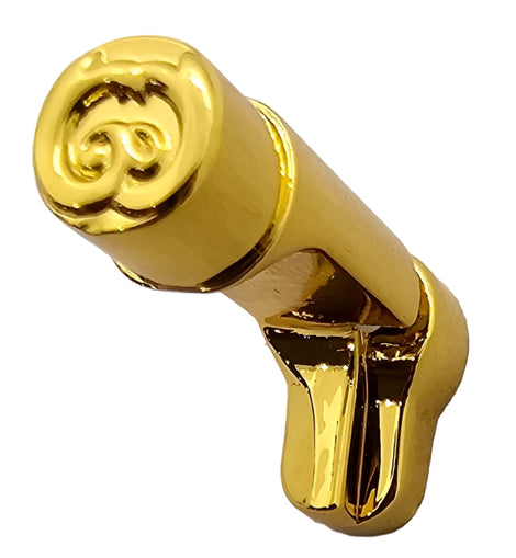 1911 Magazine Release – Steel, Polished Gold Plated, Fits Full-Size & Compact