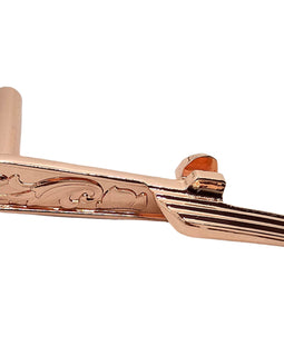 Extended Engraved Rose Gold-Plated 1911 Slide Stop – Precision Crafted for Full-Size & Compact Models