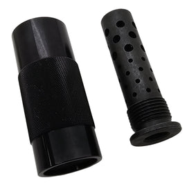 1/2x28 Muzzle Brake Compensator with Sound Sleeve – CNC Machined for 9mm Barrels