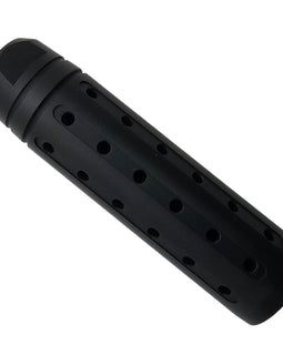 1/2x28 Linear Muzzle Compensator — Steel Oxide Black Finish, 3.5" Long