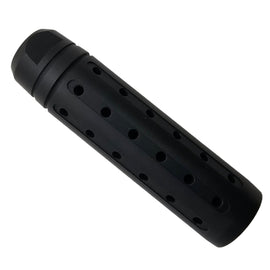 1/2x28 Linear Muzzle Compensator — Steel Oxide Black Finish, 3.5" Long
