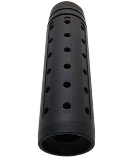 1/2x28 Linear Muzzle Compensator — Steel Oxide Black Finish, 3.5" Long