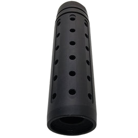 1/2x28 Linear Muzzle Compensator — Steel Oxide Black Finish, 3.5" Long