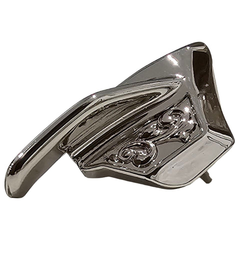 1911 Oversized Thumb Safety – Engraved Steel, Polished Chrome Plated, Fits Full-Size & Compact