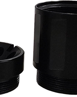 Modular CNC Linear Muzzle Brake – 1/2x28 Thread, Steel, Black, 2.7" Length