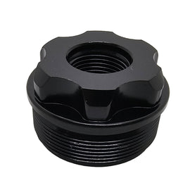 1/2x28 Threaded Fixed Mount Adapter – Precision Steel, Black Finish, for Obsidian 45