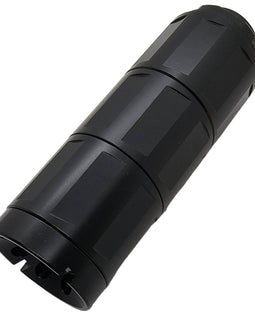 Linear CNC Threaded Muzzle Brake / Compensator – 1/2x28 Thread, Steel, Black, 3.8" Length