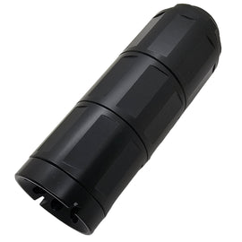 Linear CNC Threaded Muzzle Brake / Compensator – 1/2x28 Thread, Steel, Black, 3.8" Length