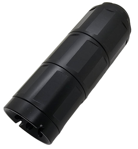 Linear CNC Threaded Muzzle Brake / Compensator – 1/2x28 Thread, Steel, Black, 3.8