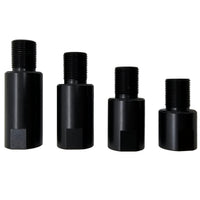 Barrel Extension – 1/2x28 Thread, CNC Steel, Black, 1.5" Length