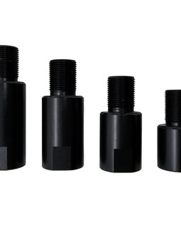Barrel Extension – 1/2x28 Thread, CNC Steel, Black, 1.5" Length