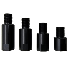 Barrel Extension – 1/2x28 Thread, CNC Steel, Black, 1.5" Length