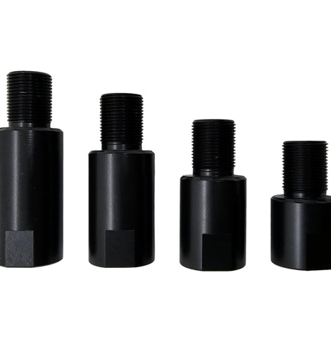 Barrel Extension – 1/2x28 Thread, CNC Steel, Black, 0.75