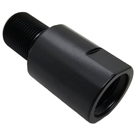 Barrel Extension – 1/2x28 Thread, CNC Steel, Black, 1" Length