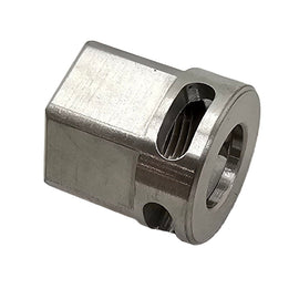 Universal Pistol Muzzle Brake Adapter – 1/2x28 Thread, 9MM, Stainless Steel – 16mm