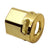 Universal Pistol Muzzle Brake Adapter – 1/2x28 Thread, 9MM, Gold-Plated Steel – 16mm