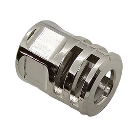 Universal Pistol Muzzle Brake Adapter Chrome – 1/2x28 Thread, 9MM, Steel, 22mm Length Gen2
