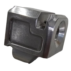 Compensator for Glock 17 / 19 / 34 – 9MM Gen 1–5 – CNC Steel, Stainless Finish