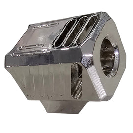 Compensator for Glock 43X / 48 – G43, G48 Models, 9MM – CNC Steel, Polished Chrome
