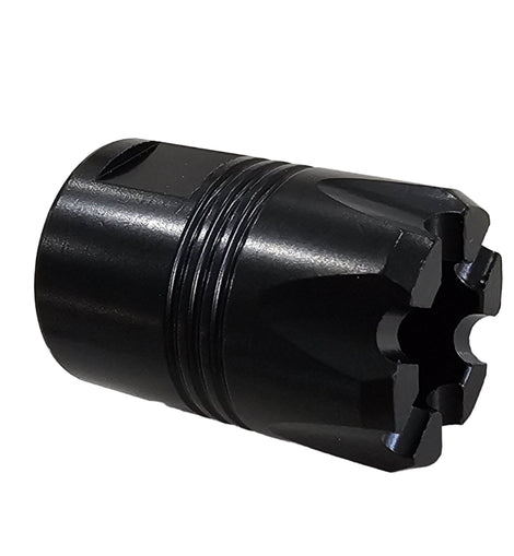 Muzzle Brake – 1/2x28 Thread, 9MM/5.56, Steel, Black – 1.25