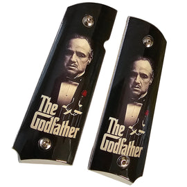 1911 Full Size Metal Grips – The Godfather Design with Ambi Cut & Screws