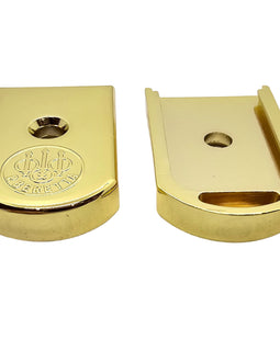 2 X Magazine Floor Plate Base Pad Polished – Steel, Gold, Fits 92/96 Series