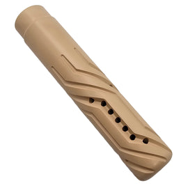 Vortex 5/8-24 Helix FP 28-Port Muzzle Brake — .300 / .308 / 7.62 — High-durability epoxy coating (Tan)