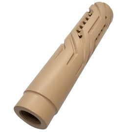 Vortex 5/8-24 Helix FP 28-Port Muzzle Brake — .300 / .308 / 7.62 — High-durability epoxy coating (Tan)