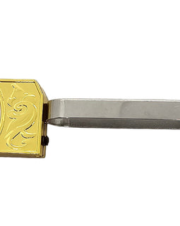 1911 Gold Cup Trigger – Stainless Steel Frame with Scroll Engraved Gold Plated Shoe