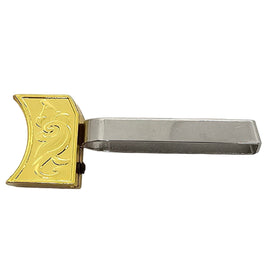 1911 Gold Cup Trigger – Stainless Steel Frame with Scroll Engraved Gold Plated Shoe