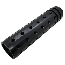 Vortex 1/2x28 Linear Muzzle Brake – 4" CNC Aluminum, Matte Black Anodized
