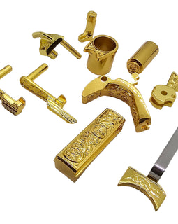 Limited Edition Gold-Plated 1911 Full-Size Parts Kit – 10pc Engraved Steel Set