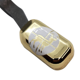 Steel Clamp-On Bolt Knob Extension – Remington 700 – Deer in Crosshairs Design Gold Plated