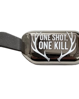 Clamp-On Bolt Knob Extension – Remington 700 – Polished Chrome – “One Shot, One Kill” Design