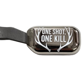 Clamp-On Bolt Knob Extension – Remington 700 – Polished Chrome – “One Shot, One Kill” Design